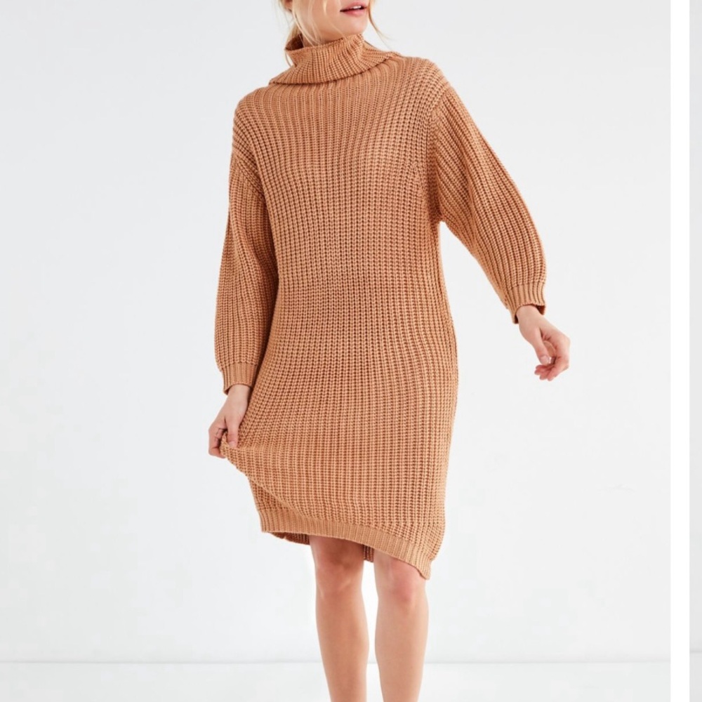 BLQ BASIQ Chunky Turtleneck Sweater Dress